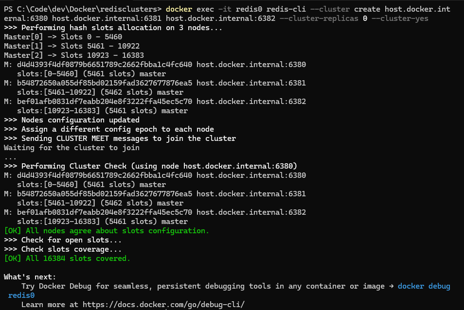 Docker 中配置 Redis clusters 集群 Docker 中配置 Redis clusters 集群